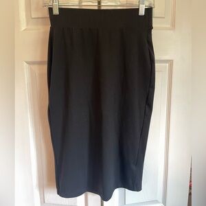 Black Stretchy Pencil Skirt